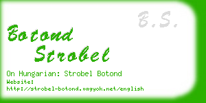 botond strobel business card